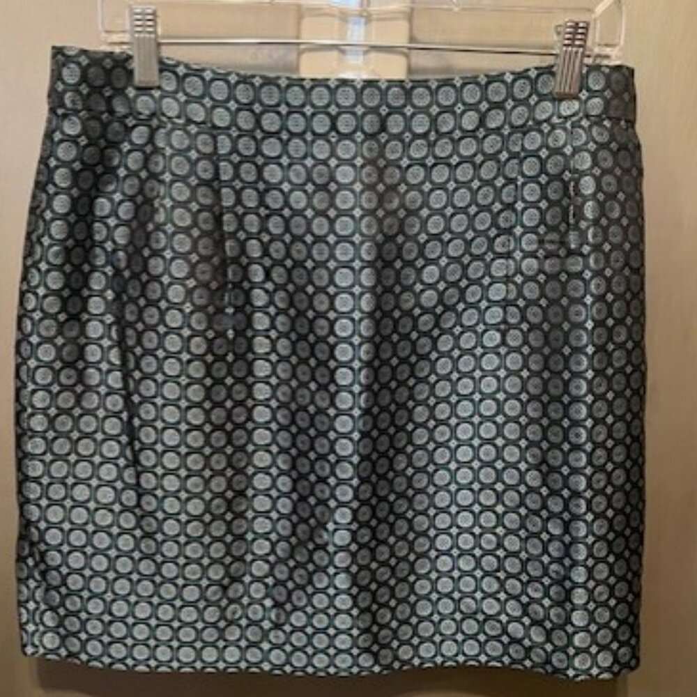 J. Crew Collection retro jade foulard silk mini skirt - Picture 11 of 16